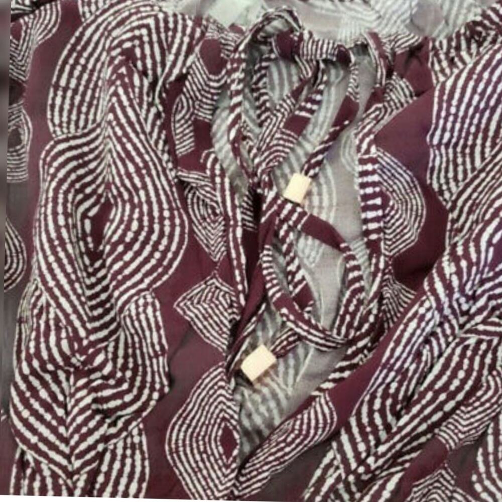 Radio Fiji Maroon Sokally Off the Shoulder Romper/ Beach Cover Up - Picture 9 of 12